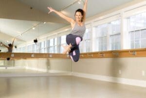 Dancer in arabesque